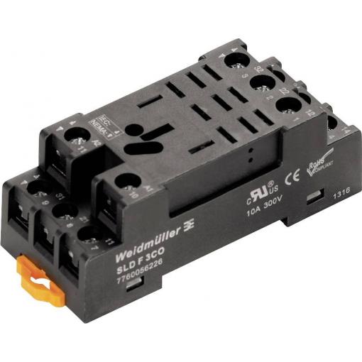 Weidmüller SLD F 3CO patice pro relé Weidmüller řada D-SERIES DRL , (d x š x v) 30 x 34 x 84.6 mm, 10 ks