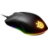 Steelseries Rival 3 optická ergonomická herní myš, přenos USB, 6 tlačítko, 8500 dpi, černá