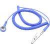 Quadrios ESD zemnicí kabel 3.60 m tlačítko 10 mm, zástrčka, krokosvorka