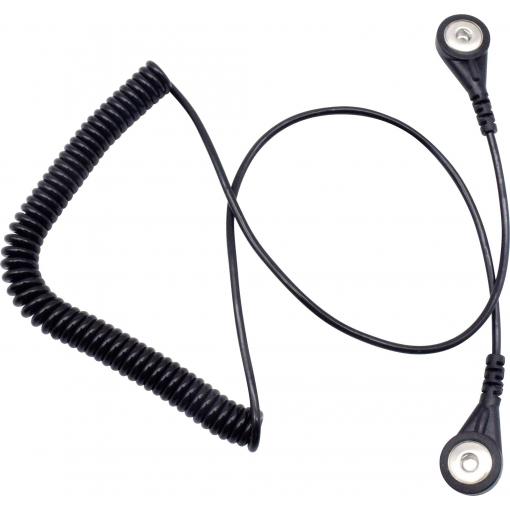 Quadrios ESD zemnicí kabel 1.80 m tlačítko 4 mm