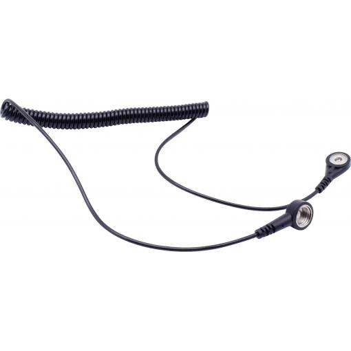 Quadrios ESD zemnicí kabel 1.80 m tlačítko 10 mm, tlačítko 4 mm