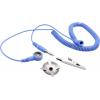 Quadrios ESD zemnicí kabel 1.80 m svorka, tlačítko 10 mm, zástrčka, krokosvorka