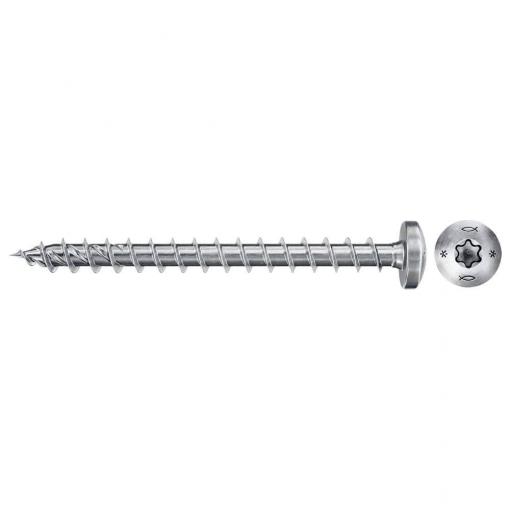 Fischer 670439 Power-Fast II šrouby do dřevotřísky 5 mm 50 mm T profil ocel galvanizováno zinkem 100 ks