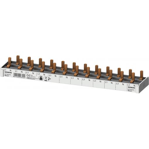 Siemens 5ST36740 Kolíkové sběrnice sběrnicová lišta Počet řádků 2 10 mm² 63 A 230 V Typ vodiče = L, N 1 ks