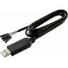 Renkforce USB/TTL Jumper kabely Raspberry Pi® [1x USB 2.0 zástrčka A - 4x zásuvka drátového můstku] 1.00 m černá