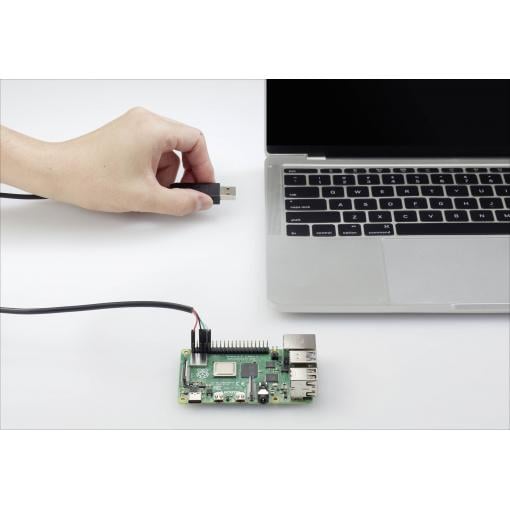 Renkforce USB/TTL Jumper kabely Raspberry Pi® [1x USB 2.0 zástrčka A - 4x zásuvka drátového můstku] 1.00 m černá