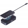 Renkforce USB-C® mini dokovací stanice RF-HUB-810 Vhodné pro značky (dokovací stanice pro notebook): univerzální bezdrátový přenos obrazu, integrovaná čtečka