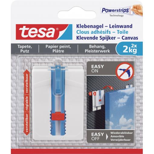 tesa 77779 Lepicí hřebík bílá Množství: 2 ks