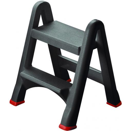 Curver 155160 sklápěcí schůdky antracitová, červená 3.22 kg