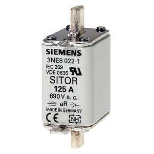 Siemens 3NE10220 sada pojistek Velikost pojistky = 0 125 A 690 V 3 ks