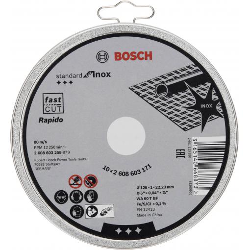 Bosch Accessories 2608603254 2608603254 řezný kotouč rovný 115 mm 1 ks ocel
