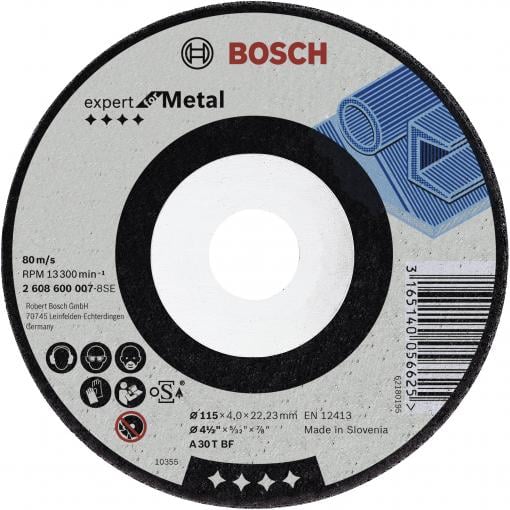 Bosch Accessories Bosch Power Tools 2608600218 brusný kotouč lomený 115 mm 1 ks ocel