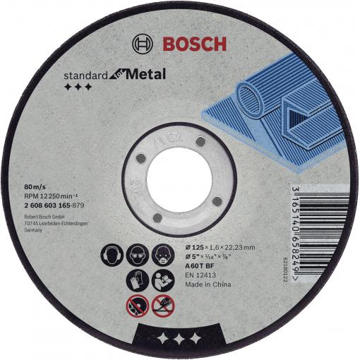 Bosch Accessories 2608603165 2608603165 řezný kotouč rovný 125 mm 1 ks ocel