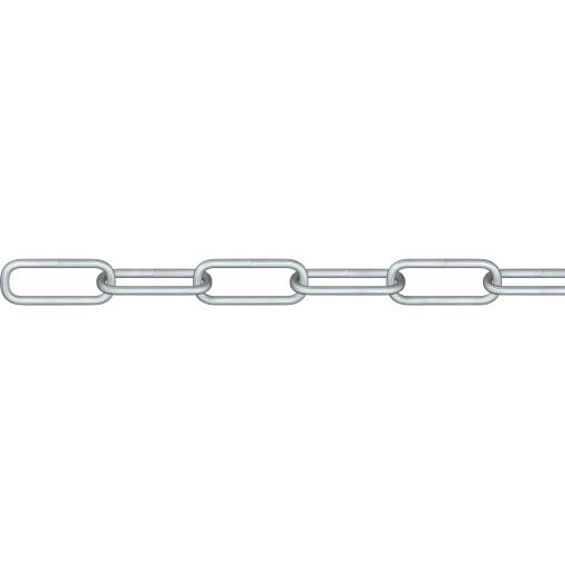 dörner + helmer 171836G řetěz z kruhové oceli stříbrná ocel galvanizováno zinkem 30 m