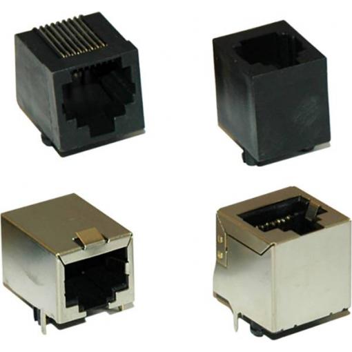 encitech RJJ-44NF-RA, 2101-0100-11, RJ45 konektor, RJ10, piny:4P4C, 1 ks
