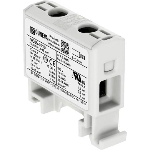 Ouneva Group VC05-0010 blok rozvaděče šroubovací šedá 1 ks