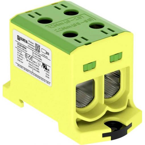 Ouneva Group VC05-0044 blok rozvaděče šroubovací žlutozelená 1 ks