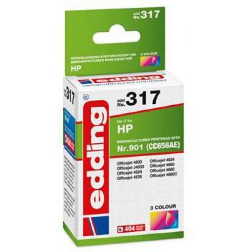 Edding Ink náhradní HP 901, CC656AE kompatibilní barva EDD-317 18-317