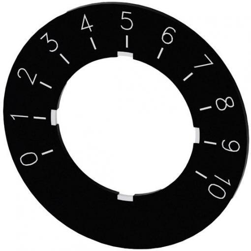 Siemens 3SU1900-0BG16-0SA0 3SU19000BG160SA0 štítek s popisem okrouhlý (Ø) 40 mm 0–10 černá, bílá 10 ks