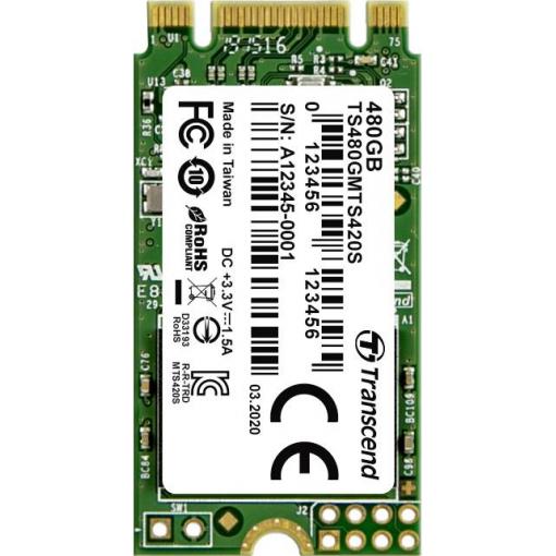 Transcend 420S 480 GB interní SSD disk SATA M.2 2242 M.2 SATA 6 Gb/s Retail TS480GMTS420S