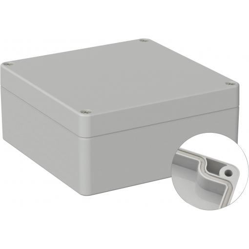 TRU COMPONENTS TC-9065460 Venkovní kryt 122 x 120 x 55 polykarbonát šedobílá (RAL 7035) 1 ks