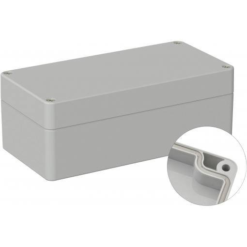 TRU COMPONENTS TC-9065468 Venkovní kryt 160 x 80 x 60 polykarbonát šedobílá (RAL 7035) 1 ks
