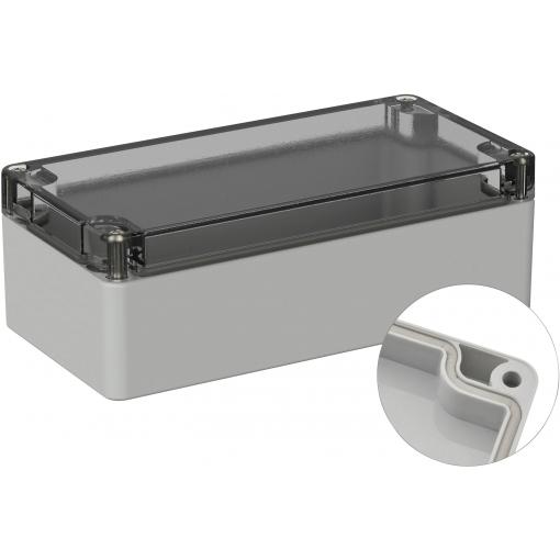 TRU COMPONENTS TC-9065476 Venkovní kryt 160 x 80 x 55 polykarbonát šedobílá (RAL 7035) 1 ks
