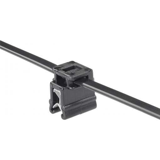 HellermannTyton 156-00570, T50ROSEC4A-PA66W_D1, stahovací pásky, 4.60 mm, 200 mm, černá, svazkování kabelů napříč vůči montáži, svazkování kabelů bočně vůči