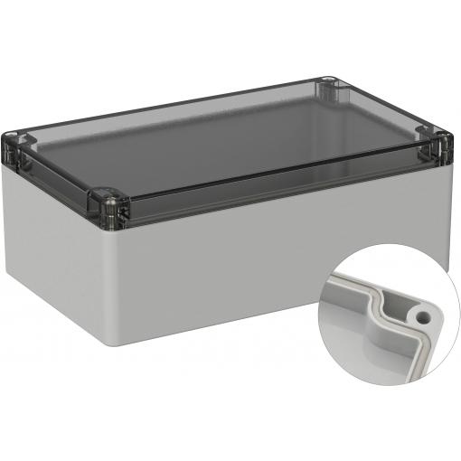 TRU COMPONENTS TC-9065484 Venkovní kryt 200 x 120 x 75 polykarbonát šedobílá (RAL 7035) 1 ks