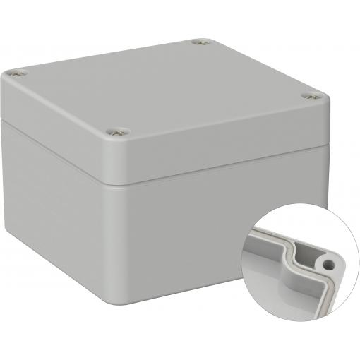 TRU COMPONENTS TC-9065508 Venkovní kryt 122 x 120 x 85 polykarbonát šedobílá (RAL 7035) 1 ks