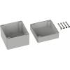 TRU COMPONENTS TC-9065512 Venkovní kryt 122 x 120 x 105 polykarbonát šedobílá (RAL 7035) 1 ks