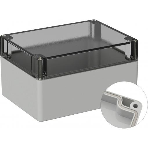 TRU COMPONENTS TC-9065536 Venkovní kryt 160 x 120 x 90 polykarbonát šedobílá (RAL 7035) 1 ks