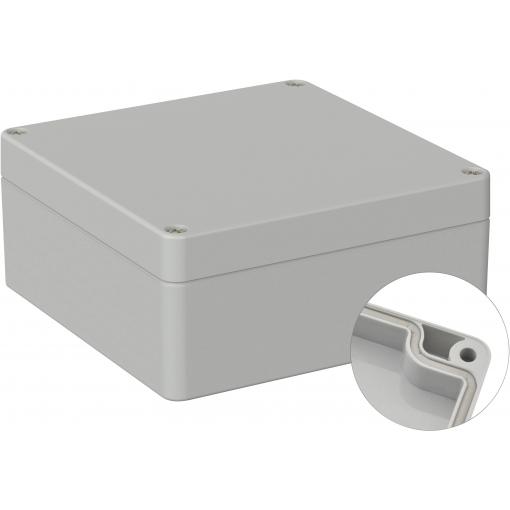 TRU COMPONENTS TC-9065616 Průmyslová skříň 122 x 120 x 55 ABS šedobílá (RAL 7035) 1 ks