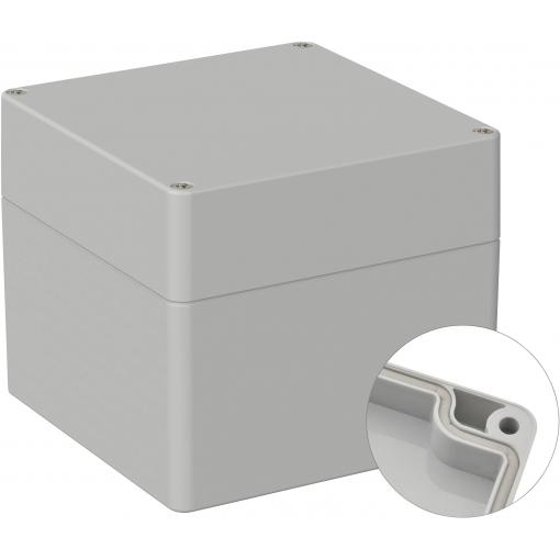 TRU COMPONENTS TC-9065656 Průmyslová skříň 122 x 120 x 105 ABS šedobílá (RAL 7035) 1 ks