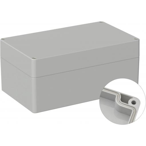 TRU COMPONENTS TC-9065672 Průmyslová skříň 200 x 120 x 90 ABS šedobílá (RAL 7035) 1 ks