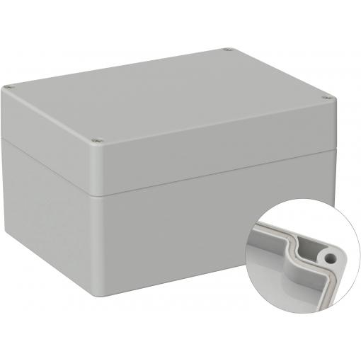 TRU COMPONENTS TC-9065676 Průmyslová skříň 160 x 120 x 90 ABS šedobílá (RAL 7035) 1 ks