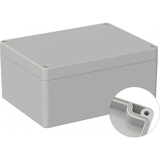 TRU COMPONENTS TC-9065680 Průmyslová skříň 160 x 120 x 75 ABS šedobílá (RAL 7035) 1 ks
