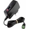 VOLTCRAFT SNG-1000-OC-N zásuvkový napájecí adaptér, nastavitelný, regulovatelné výstupní napětí, 3 V/DC, 4.5 V/DC, 5 V/DC, 6 V/DC, 9 V/DC, 12 V/DC, 1 A, 12 W
