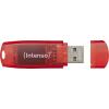 Intenso Rainbow Line USB flash disk 128 GB červená (transparentní) 3502491 USB 2.0