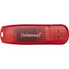 Intenso Rainbow Line USB flash disk 128 GB červená (transparentní) 3502491 USB 2.0