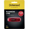 Intenso Rainbow Line USB flash disk 128 GB červená (transparentní) 3502491 USB 2.0