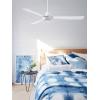 Bayside Calypso stropní ventilátor 45 W (Ø x v) 1220 mm x 310 mm bílá s nástěnným spínačem