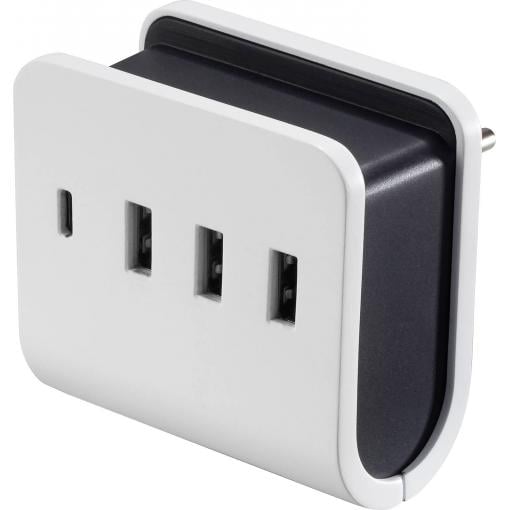 VOLTCRAFT UC-4ACX001 USB nabíječka 24 W vnitřní Výstupní proud (max.) 4.8 A 4 x 1x USB-C®, 3x USB A