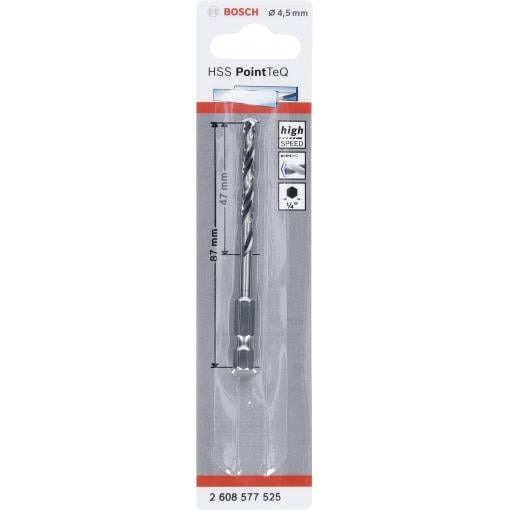 Bosch Accessories 2608577525 PointTeQ 1 ks spirálový vrták kov 4.5 mm