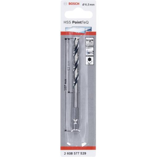 Bosch Accessories 2608577529 PointTeQ 1 ks spirálový vrták kov 6.5 mm