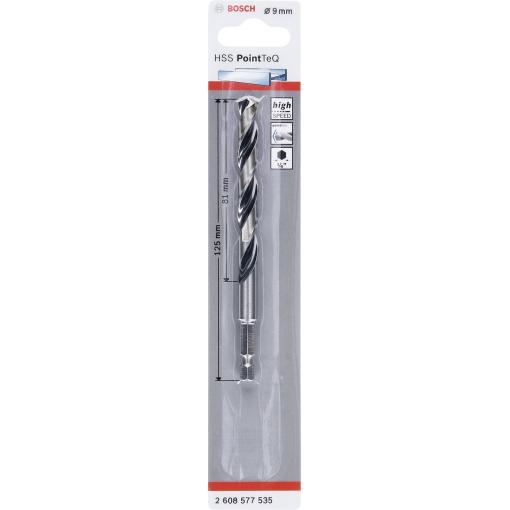 Bosch Accessories 2608577535 PointTeQ 1 ks spirálový vrták kov 9 mm