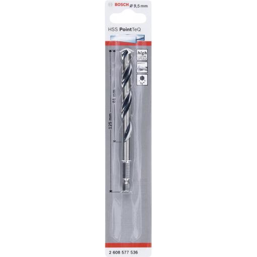 Bosch Accessories 2608577536 PointTeQ 1 ks spirálový vrták kov 9.5 mm
