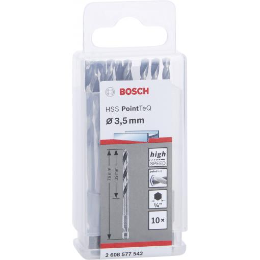 Bosch Accessories 2608577542 PointTeQ HSS kovový spirálový vrták 10dílná 3.5 mm DIN 338 1 ks
