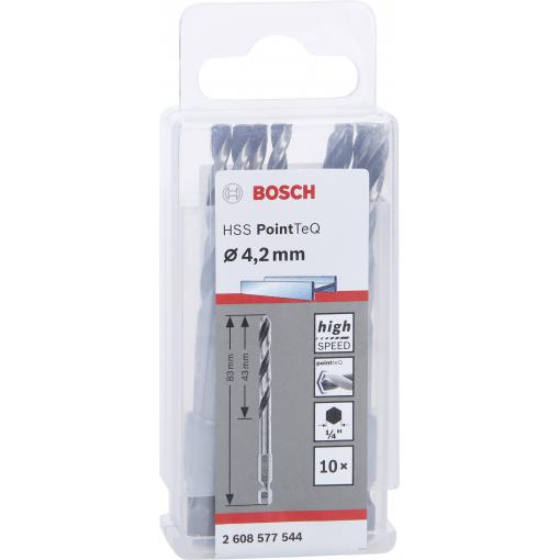 Bosch Accessories 2608577544 PointTeQ HSS kovový spirálový vrták 10dílná 4.20 mm DIN 338 1 ks
