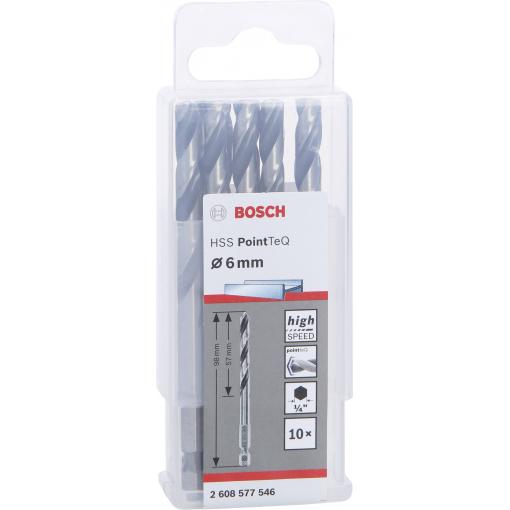 Bosch Accessories 2608577546 PointTeQ HSS kovový spirálový vrták 10dílná 6 mm DIN 338 1 ks